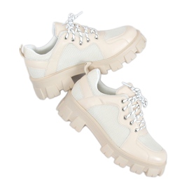 Mocasines de suela alta NC1129 Beige