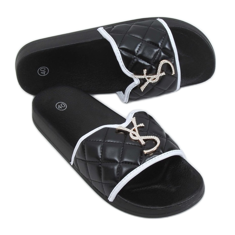 Pantuflas negras BG77P de mujer negras negro Pantuflas negras BG77P de mujer negras negro