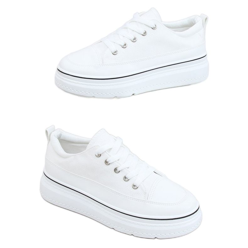 Zapatillas de suela alta blanco BL228P Blanco Zapatillas de suela alta blanco BL228P Blanco