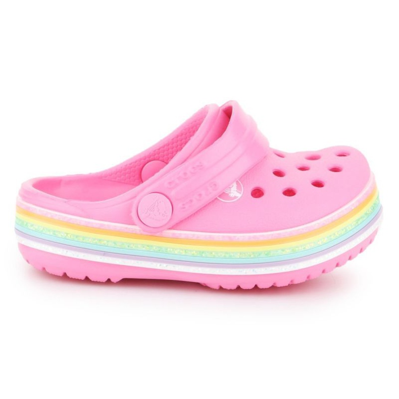 Crocs Crocband Rainbow Glitter Clg K 206151-669 rosado