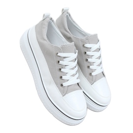 Gris BL228P Zapatillas grises de suela alta