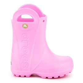 Bota de lluvia Crocs Handle It para niños 12803-612 rosa