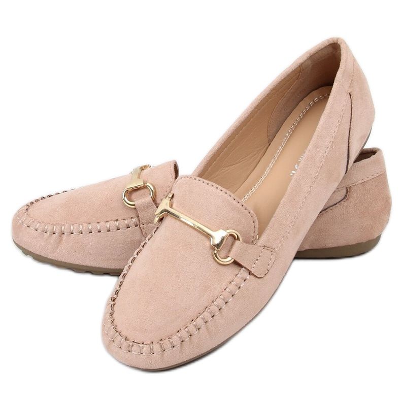Mocasines de mujer beige 0F219 Beige