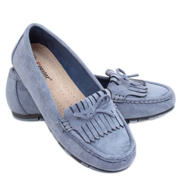 Azul Mocasines de mujer GS11P Blue Azul Mocasines de mujer GS11P Blue