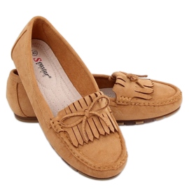Mocasines de mujer Camel GS11P Tan marrón