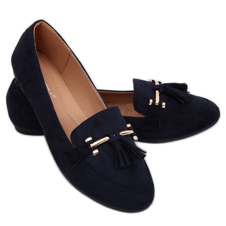 Mocasines de mujer azul marino 9988-159 DK.BLUE