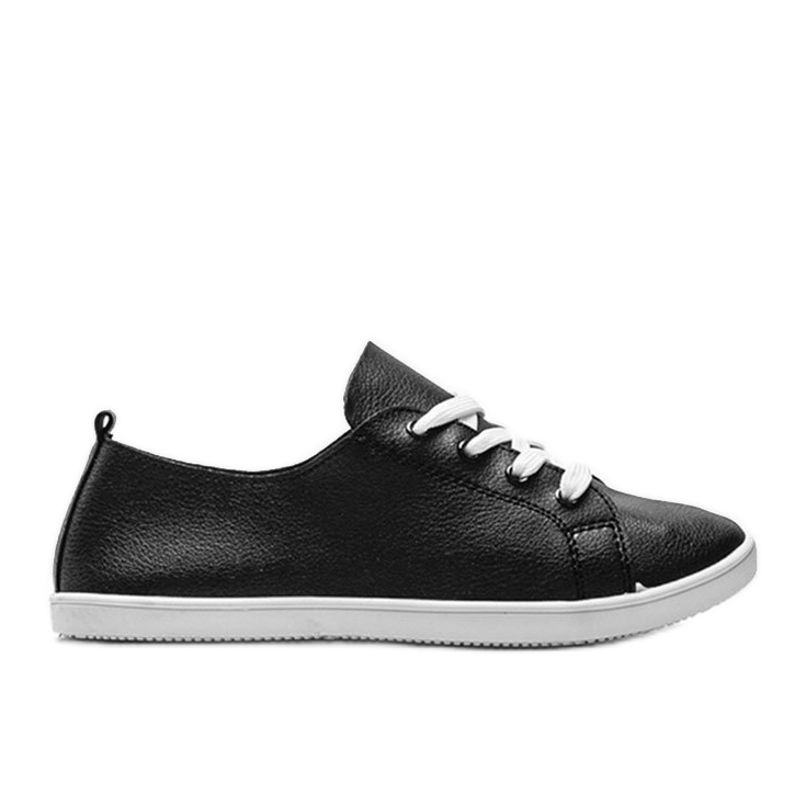 Zapatillas de cuero ecológico Athena negras negro