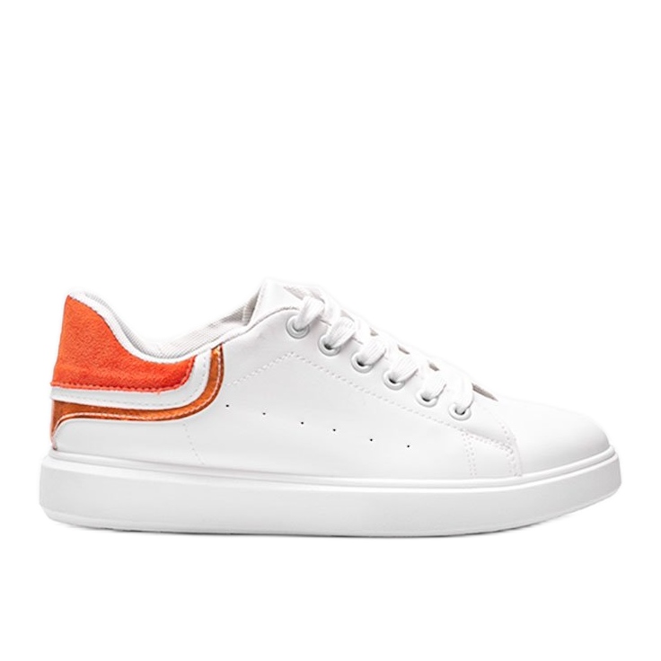 Zapatillas blancas mujer Makaila naranja blanco