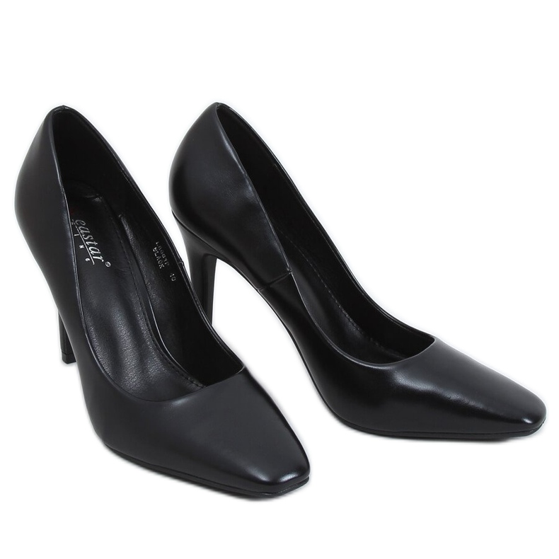 Tacones de mujer negros LE081P Negro
