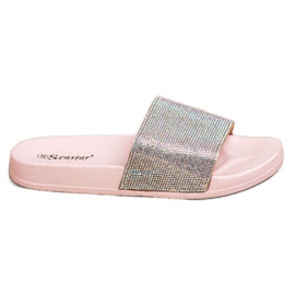 Seastar Pantuflas con Cristales rosa