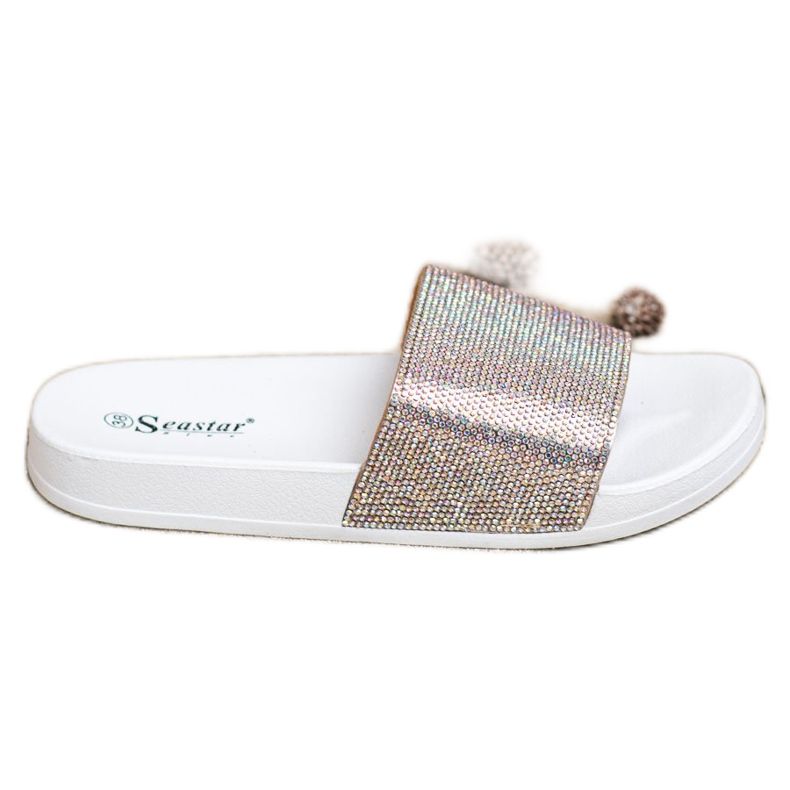 Seastar Pantuflas con Cristales blanco Seastar Pantuflas con Cristales blanco