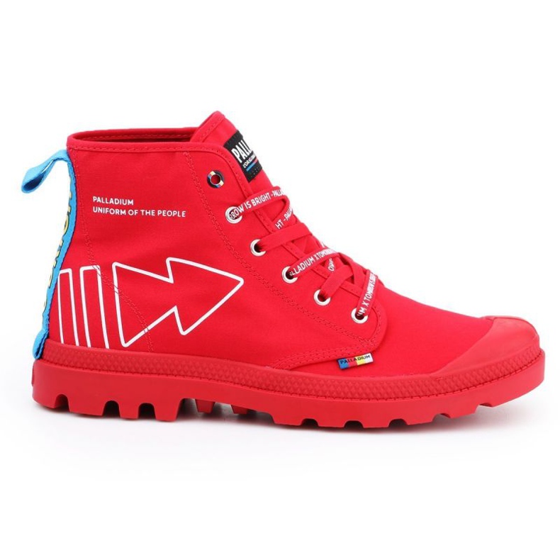 Zapatos Palladium Pampa Dare Pc U 76862-633-M rojo