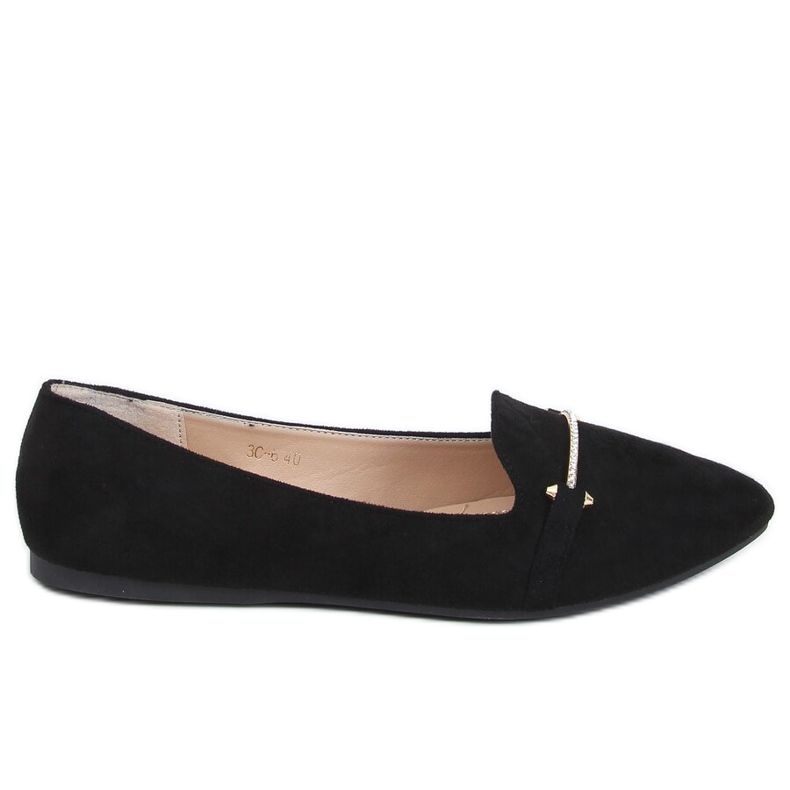 Mocasines almendras negro 3C-6 Negro