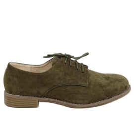 Mocasines verdes con cordones G325 Green