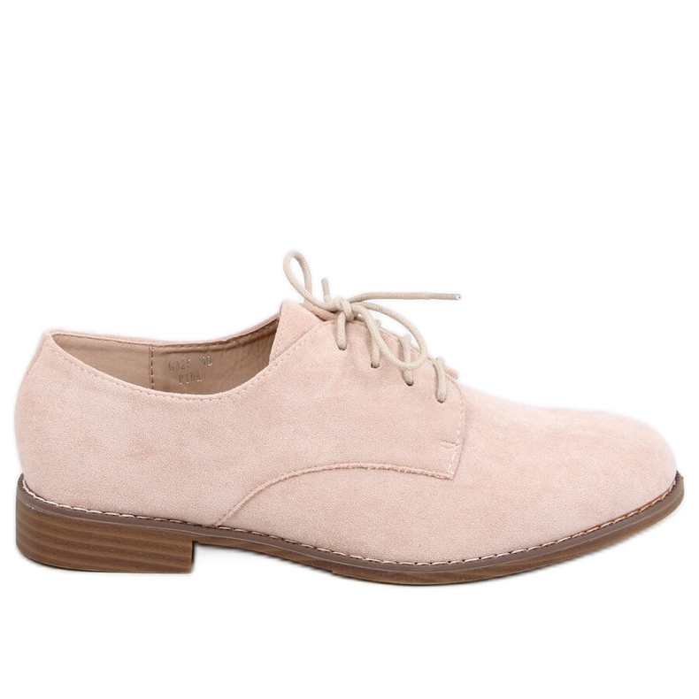 Pink G325 Pink mocasines con cordones rosado Pink G325 Pink mocasines con cordones rosado