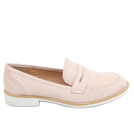 Mocasines de mujer beige AB689 Nude
