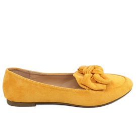 Mocasines mujer miel 9086 Amarillo