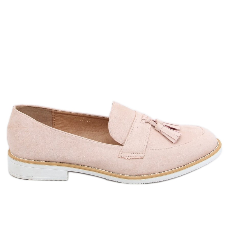 Mocasines beige de mujer AB695 Nude