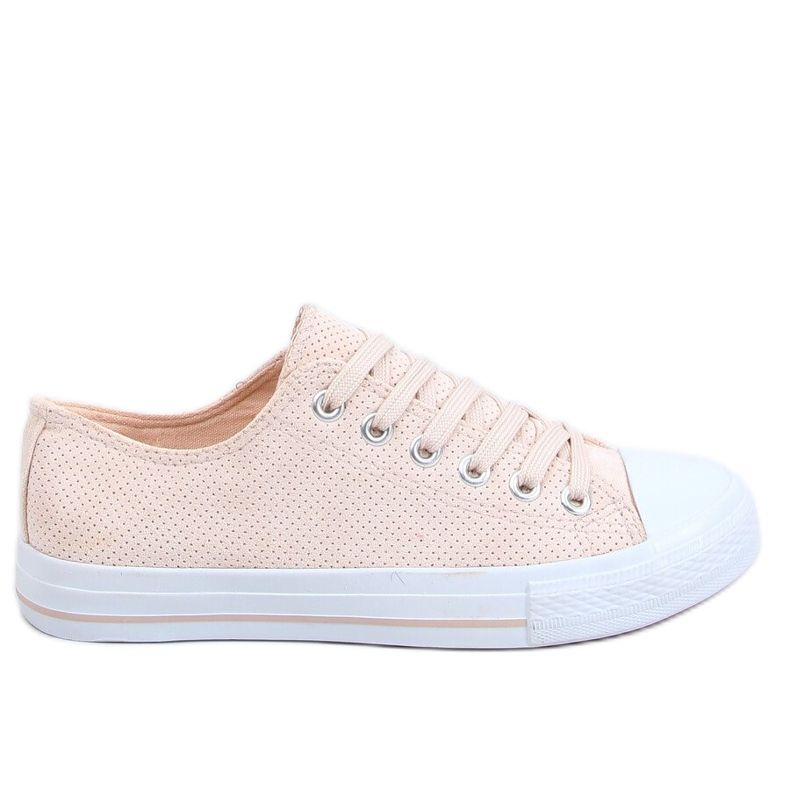 Zapatillas de mujer beige y rosa C949 Color Nude rosado