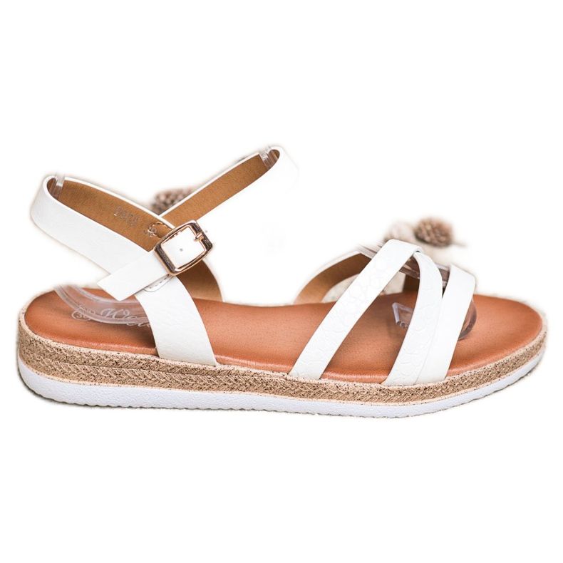 Weide Cómodas sandalias blancas blanco Weide Cómodas sandalias blancas blanco