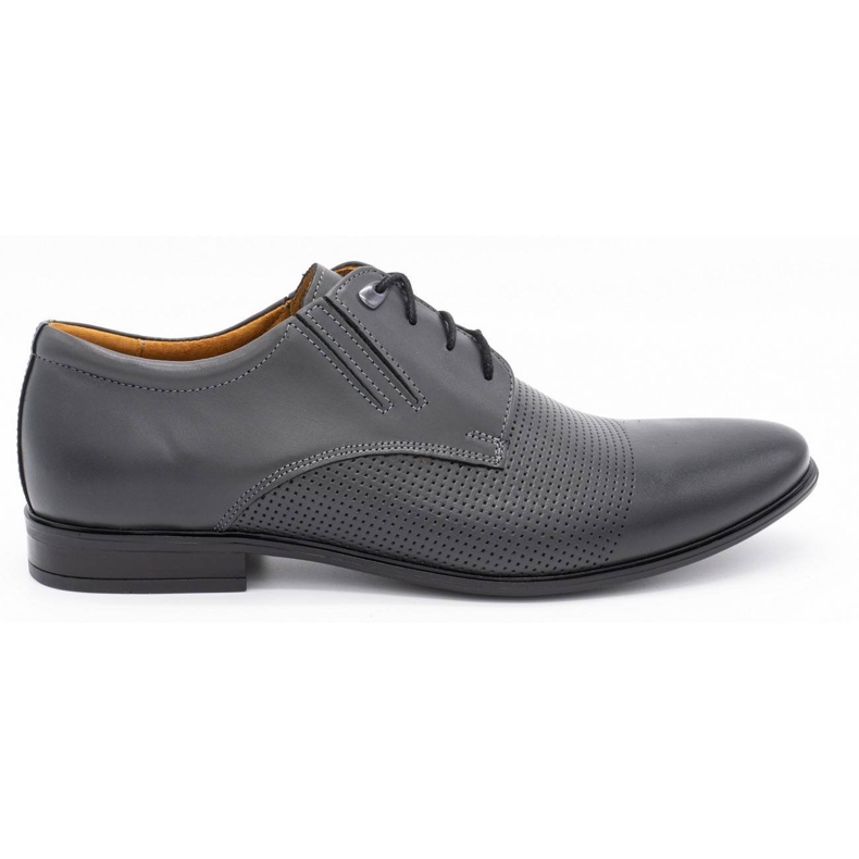 Olivier Zapatos de cuero para hombres 482 gris