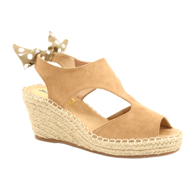 Sandalias alpargatas mujer beige con lazo Jezzi 21SD98-3593 Sandalias alpargatas mujer beige con lazo Jezzi 21SD98-3593