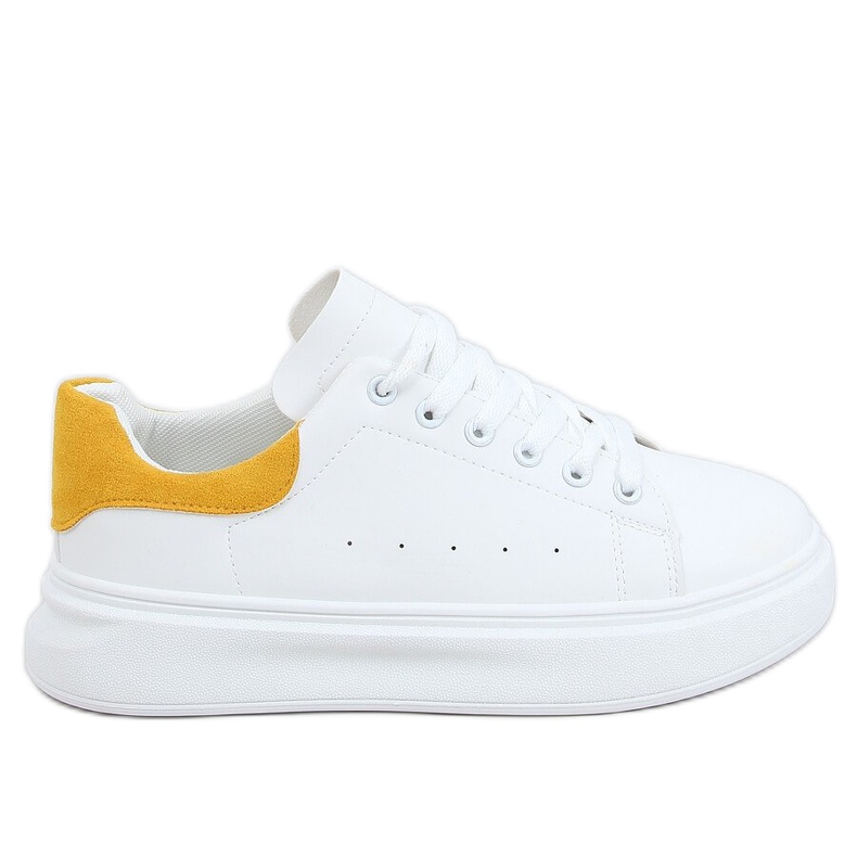 Zapatillas de mujer blancas y amarillas A88-63 Yellow blanco amarillo