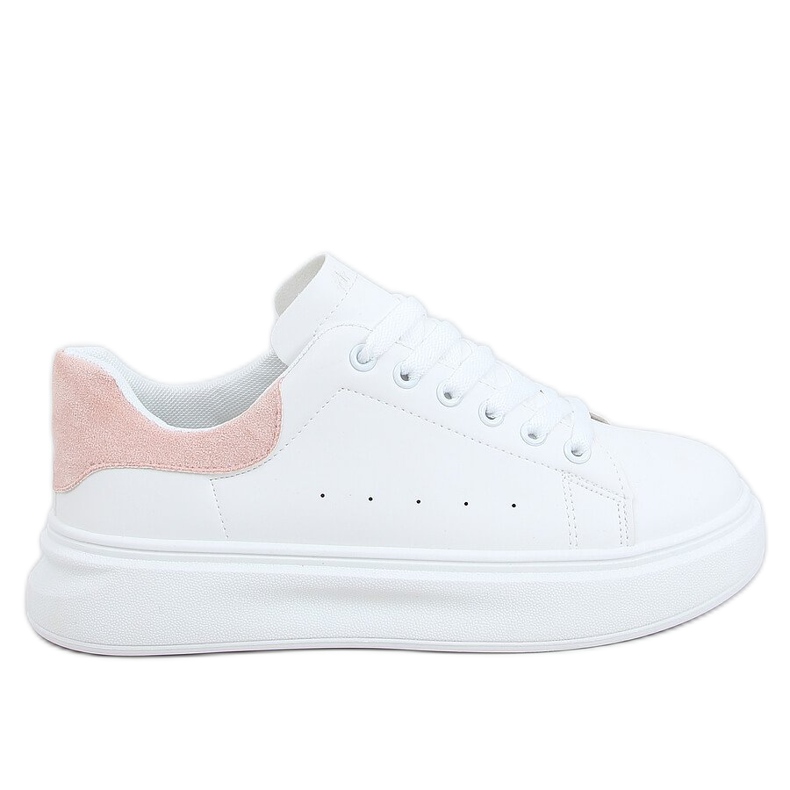 Zapatillas de mujer blancas y rosas A88-63 Pink blanco rosado