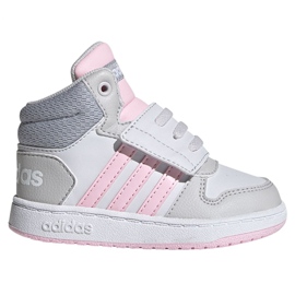 Zapatillas Adidas Hoops Mid 2.0 I Jr FY9290 rosa gris