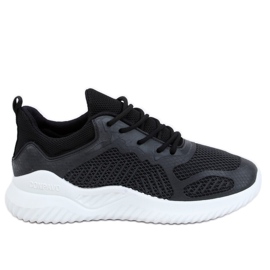 Negro KK-219 Zapatillas deportivas negras