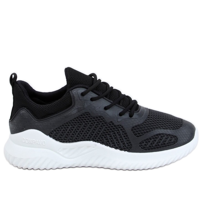 Negro KK-219 Zapatillas deportivas negras
