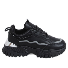 Negro 9933 Calzado deportivo negro