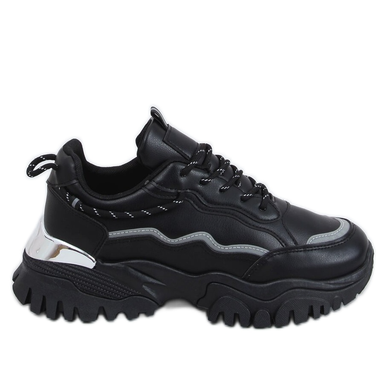 Negro 9933 Calzado deportivo negro