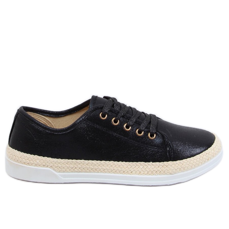 Alpargatas negras con cordones JA3200 Black negro