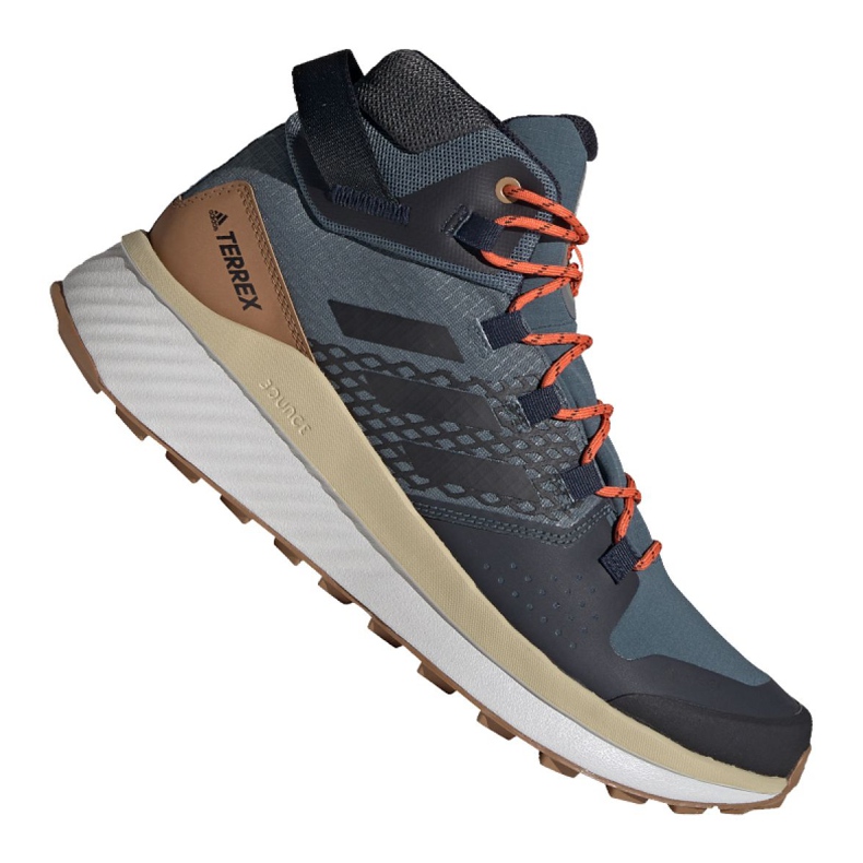 Zapatillas Adidas Terrex Folgian Mid Gtx M EF6766 marrón negro naranja gris
