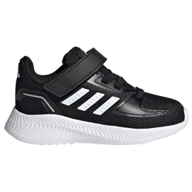 Zapatillas adidas Runfalcon 2.0 I para niños negras y blancas FZ0093 blanco negro