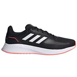 Zapatillas hombre adidas Runfalcon 2.0 negras, blancas y naranjas FZ2803 blanco negro