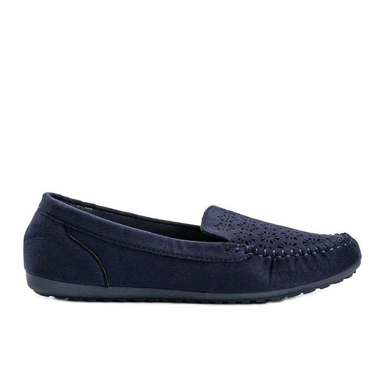 Mocasines azul marino con puntera calada Frida Mocasines azul marino con puntera calada Frida