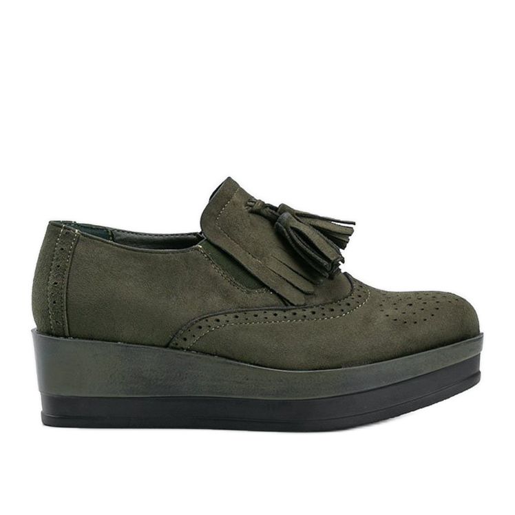 Zapatos de gamuza verde en la cuña Makenzie Zapatos de gamuza verde en la cuña Makenzie