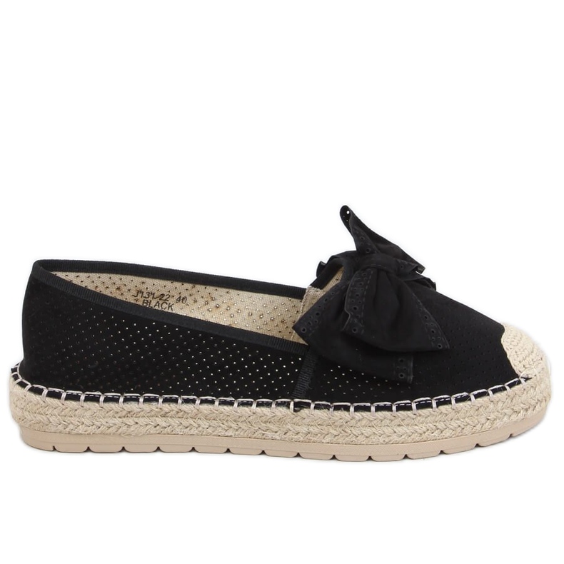 Alpargatas de mujer negras J131-22 Negra negro