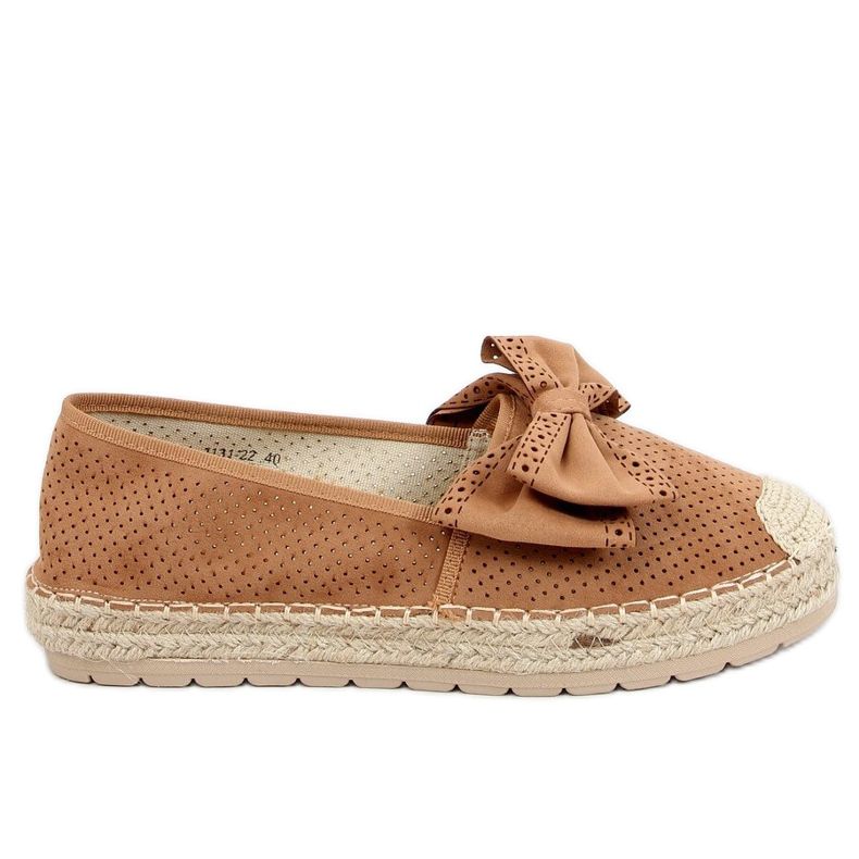 Alpargatas para mujer camel J131-22 Camel marrón