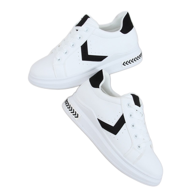 Zapatillas de mujer blancas CC-40 WHITE / BLACK blanco negro