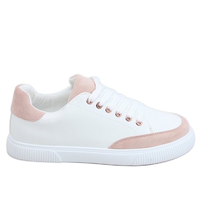 Zapatillas de mujer blancas 6110 Pink blanco