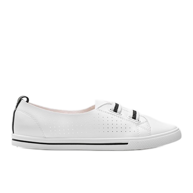 Zapatillas Isabela de ecopiel blanca blanco