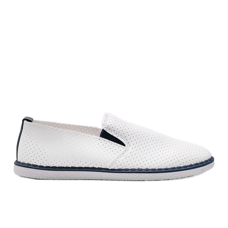 Zapatillas blancas caladas Slip On Alex blanco