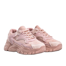 Zapatillas Abbie rosa de ante ecológico rosado