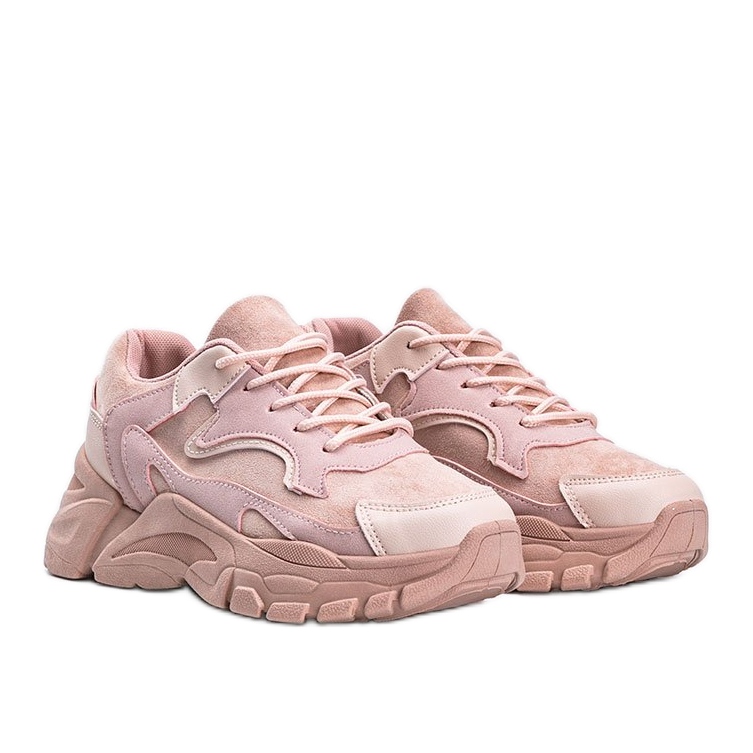 Zapatillas Abbie rosa de ante ecológico rosado