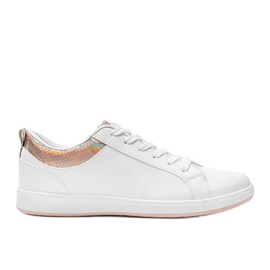 Zapatillas blancas con inserto holográfico Madalynn beige blanco