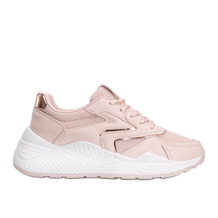 Zapatillas gruesas rosas con detalles metalizados de Kenna rosado