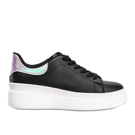 Zapatillas negras con inserto holográfico Lillian negro